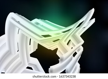 Dark Blue, Green vector abstract blurred background. An elegant bright illustration with gradient. New style design for your brand book.
