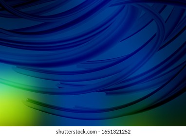Dark Blue, Green vector abstract bright texture. Colorful illustration in abstract style with gradient. Elegant background for a brand book.