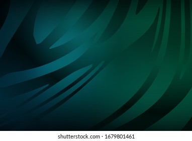 Azul oscuro, textura abstracta vectorial verde brillante. Ilustración abstracta colorida con degradado. Fondo para los diseños.