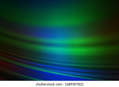 Dark Blue, Green vector abstract blurred background. Glitter abstract illustration with gradient design. Background for designs.