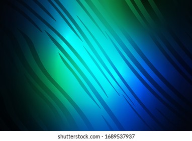 Dark Blue, Green vector abstract layout. Colorful abstract illustration with gradient. Background for a cell phone.