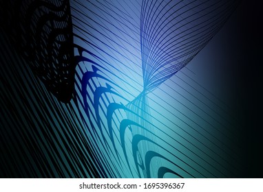 Dark Blue, Green vector abstract blurred layout. A completely new colored illustration in blur style. Background for a cell phone.