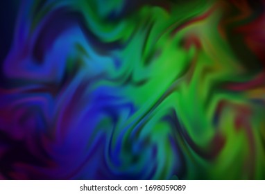 Dark Blue, Green vector abstract bright texture. Creative illustration in halftone style with gradient. New design for your business.