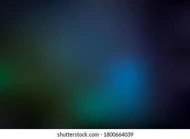 Azul oscuro, fondo abstracto vectorial verde borroso. Nueva ilustración coloreada en estilo borroso con gradiente. Diseño completamente nuevo para su negocio.