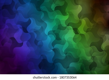 Dark Blue, Green vector abstract polygonal pattern. Glitter abstract illustration with an elegant triangles. A new texture for your web site.