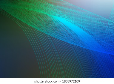 Dark Blue, Green vector abstract bright pattern. Shining colorful illustration in smart style. Elegant background for a brand book.