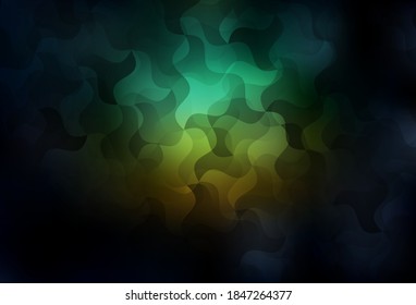 Dark Blue, Green vector abstract polygonal pattern. Creative geometric illustration in Origami style with gradient. New template for your brand book.