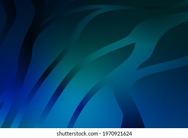 Dark Blue, Green vector abstract blurred background. Shining colorful illustration in smart style. Background for designs.