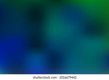 Dark Blue, Green vector abstract bokeh pattern. Modern abstract illustration with gradient. Brand new template for your design.