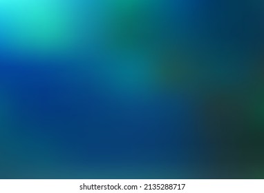 Dark Blue, Green vector abstract blurred background. Creative illustration in halftone style with gradient. Template for cell phones.