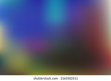 Azul oscuro, patrón de bokeh abstracto del vector verde. Ilustración abstracta vaga con gradiente. Plantilla para teléfonos móviles.