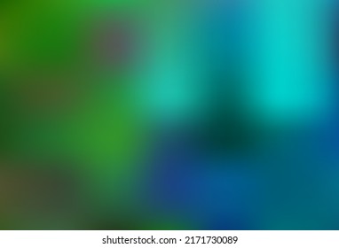 Dark Blue, Green vector abstract blurred pattern. An elegant bright illustration with gradient. Template for cell phones.