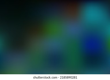Azul oscuro, patrón abstracto de vector verde borroso. Ilustración abstracta vaga con gradiente. Mejor diseño borroso para su negocio.