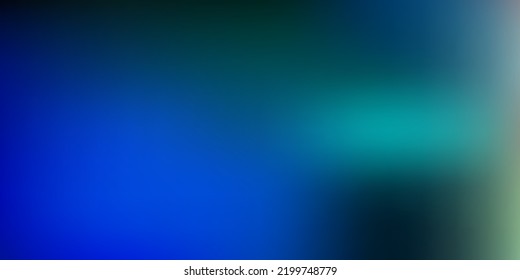 Dibujo de borrón abstracto de vector verde azul oscuro. Ilustración moderna y elegante con gradiente. Diseño de aplicaciones multipropósito.