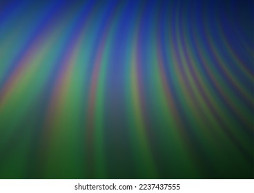 Dark Blue, Green vector abstract background. Creative illustration in halftone style with gradient. The template can be used for your brand book.