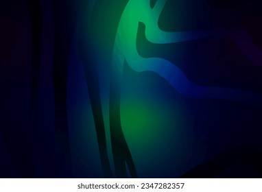Azul oscuro, Verde vectorial abstracto patrón brillante. Ilustración creativa en estilo de semitono con gradiente. Diseño completamente nuevo para su negocio.