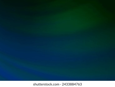 Dark Blue, Green vector abstract template. An elegant bright illustration with gradient. A completely new template for your design.