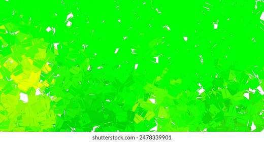 Dark blue, green vector abstract triangle texture. Abstract illustration with elegant gradient triangles. Your business gesign.