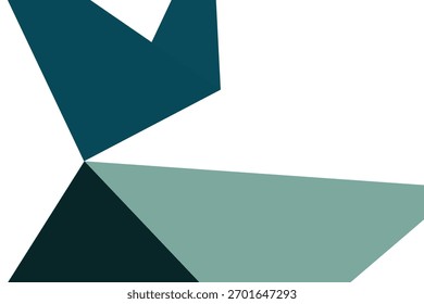 Azul-escuro, vetor verde abstrato fundo colorido, que consiste em triângulos. Padrão com triângulos coloridos no plano de fundo branco.

