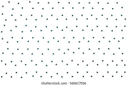 Dark Blue Green vector abstract colorful background, which consist of triangles. Pattern with colored triangles on white background.