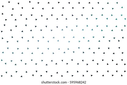 Dark Blue, Green vector abstract colorful background, which consist of triangles. Pattern with colored triangles on white background.