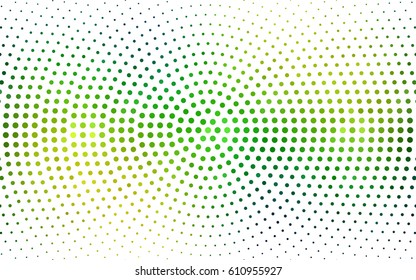 Dark Blue, Green vector abstract pattern with circles. Geometry template for your business design. Background with colored spheres.