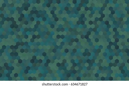 Dark Blue, Green vector abstract textured polygonal background. Brand-new blurry hexagonal design. Pattern can be used for background.