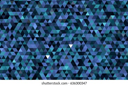 Dark Blue, Green vector abstract polygonal pattern. Glitter abstract illustration with an elegant design. A completely new design for your business.