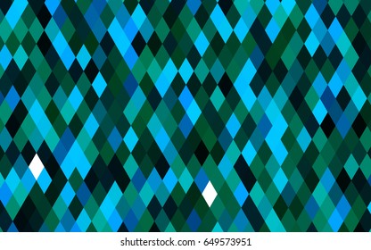 Dark Blue, Green vector abstract mosaic template. Shining colored illustration in a brand-new style. Brand-new design for your business.