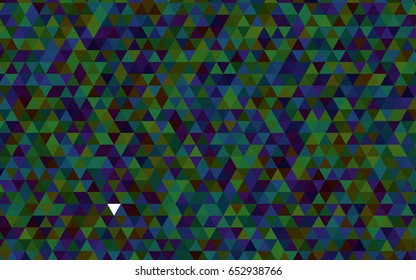 Dark Blue, Green vector abstract mosaic template. A vague abstract illustration with gradient. The completely new template can be used for your brand book.
