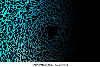 Dark Blue, Green vector abstract textured polygonal background. Blurry rectangular design. The pattern with repeating rectangles can be used for background.