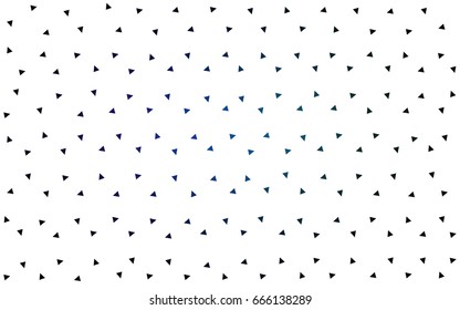 Dark Blue, Green vector abstract colorful background, which consist of triangles. Pattern with colored triangles on white background.