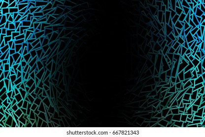 Dark Blue, Green vector abstract textured polygonal background. Blurry rectangular design. The pattern with repeating rectangles can be used for background.