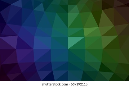 Dark Blue, Green vector abstract textured polygonal background. Blurry triangle design. Pattern can be used for background.
