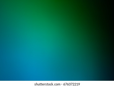 Dark Blue, Green vector abstract blurred template. A completely new color illustration in a vague style. The elegant pattern can be used as part of a brand book.