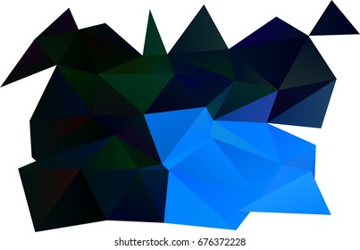 Dark Blue, Green vector abstract mosaic background. Brand-new colored illustration in blurry style with gradient. The elegant pattern can be used as part of a brand book.