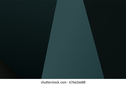 Dark Blue, Green vector abstract mosaic background. Triangular geometric sample with gradient.  Triangular pattern for your business design.