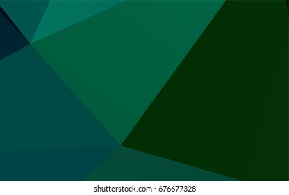 Dark Blue, Green vector abstract mosaic pattern. Creative illustration in halftone style with gradient. The textured pattern can be used for background.