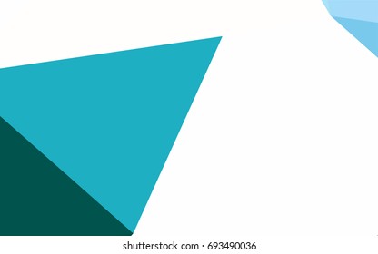 Dark Blue, Green vector abstract colorful background, which consist of triangles. Pattern with colored triangles on white background.