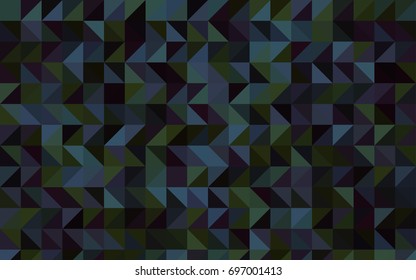 Dark Blue, Green vector abstract polygonal background. Brand-new colored illustration in blurry style with gradient. Triangular pattern for your business design.