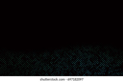 Dark Blue, Green vector abstract pattern with circles. Geometry template for your business design. Background with colored spheres.