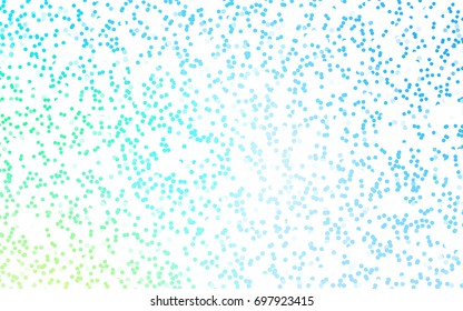 Dark Blue, Green vector abstract pattern with circles. Geometry template for your business design. Background with colored spheres.