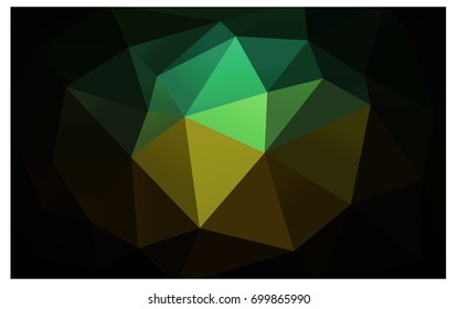 Dark Blue, Green vector abstract textured polygonal background. Blurry triangle design. Pattern can be used for background.