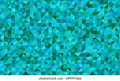 Dark Blue, Green vector abstract mosaic pattern. Creative illustration in halftone style with gradient. Brand-new style for your business design.