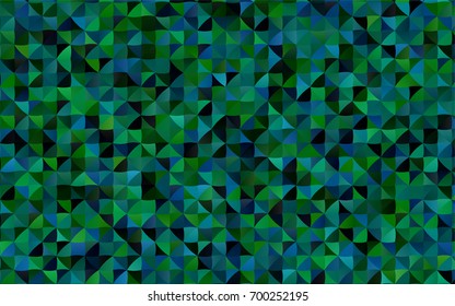 Dark Blue, Green vector abstract mosaic background. Brand-new colored illustration in blurry style with gradient. A completely new design for your business.