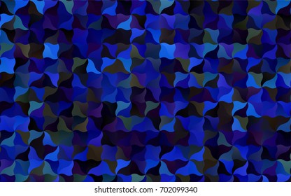 Dark Blue, Green vector abstract blurred template. Creative illustration in halftone arched style with gradient. The completely new template can be used for your brand book.