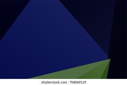 Dark Blue, Green vector abstract polygonal background. Shining illustration, which consist of triangles. A completely new design for your business.
