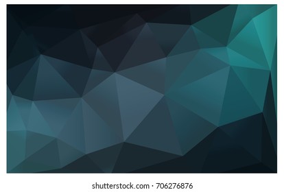 Dark Blue, Green vector abstract textured polygonal background. Blurry triangle design. Pattern can be used for background.