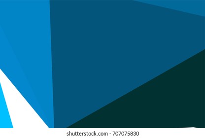 Dark Blue, Green vector abstract colorful background, which consist of triangles. Pattern with colored triangles on white background.