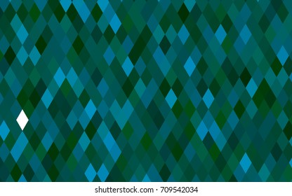 Dark Blue, Green vector abstract polygonal pattern. Brand-new colored illustration in blurry style with gradient. Triangular pattern for your business design.